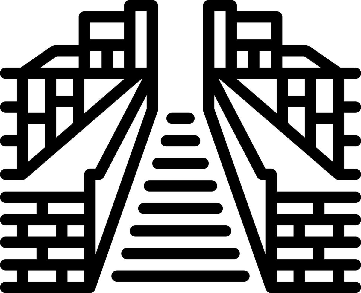 line icon for  foothpath vector