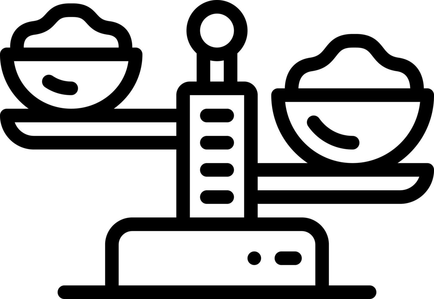line icon for compared vector