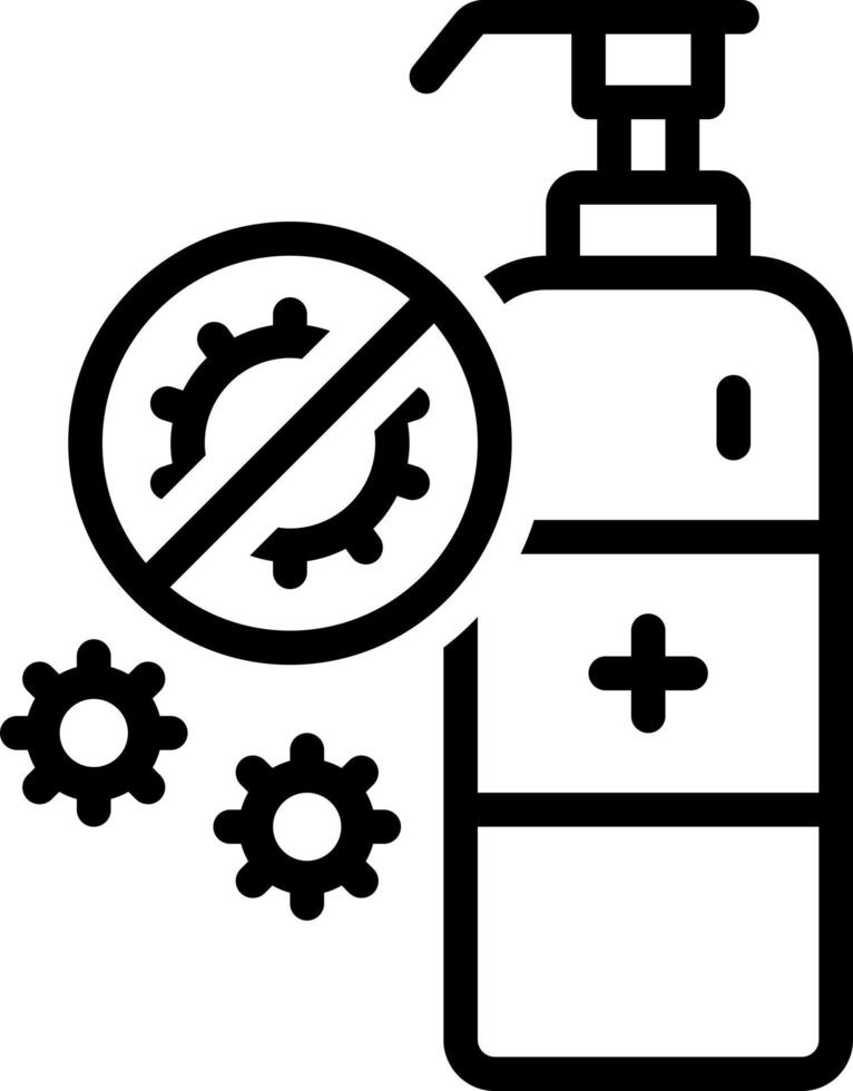 line icon for anti vector
