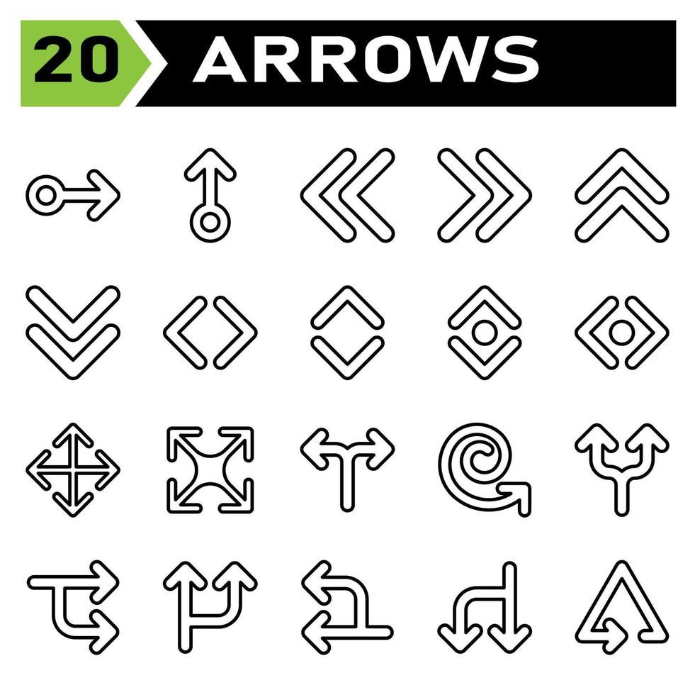 Arrows icon set include arrow, arrows, right, direction, arrow right, up, arrow up, down, arrow down, left, arrow left, transfer, exchange, sync, refresh, synchronize, rotate vector