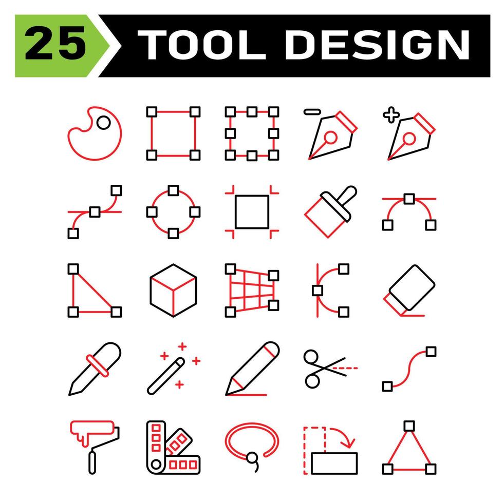 Internet of things icon set include pathfinder, shape, tool, design, crop, painting, color, art, anchor, editing, vector, point, pen tool, draw, minus, plus, line, circle, brush, edit, box, storage vector