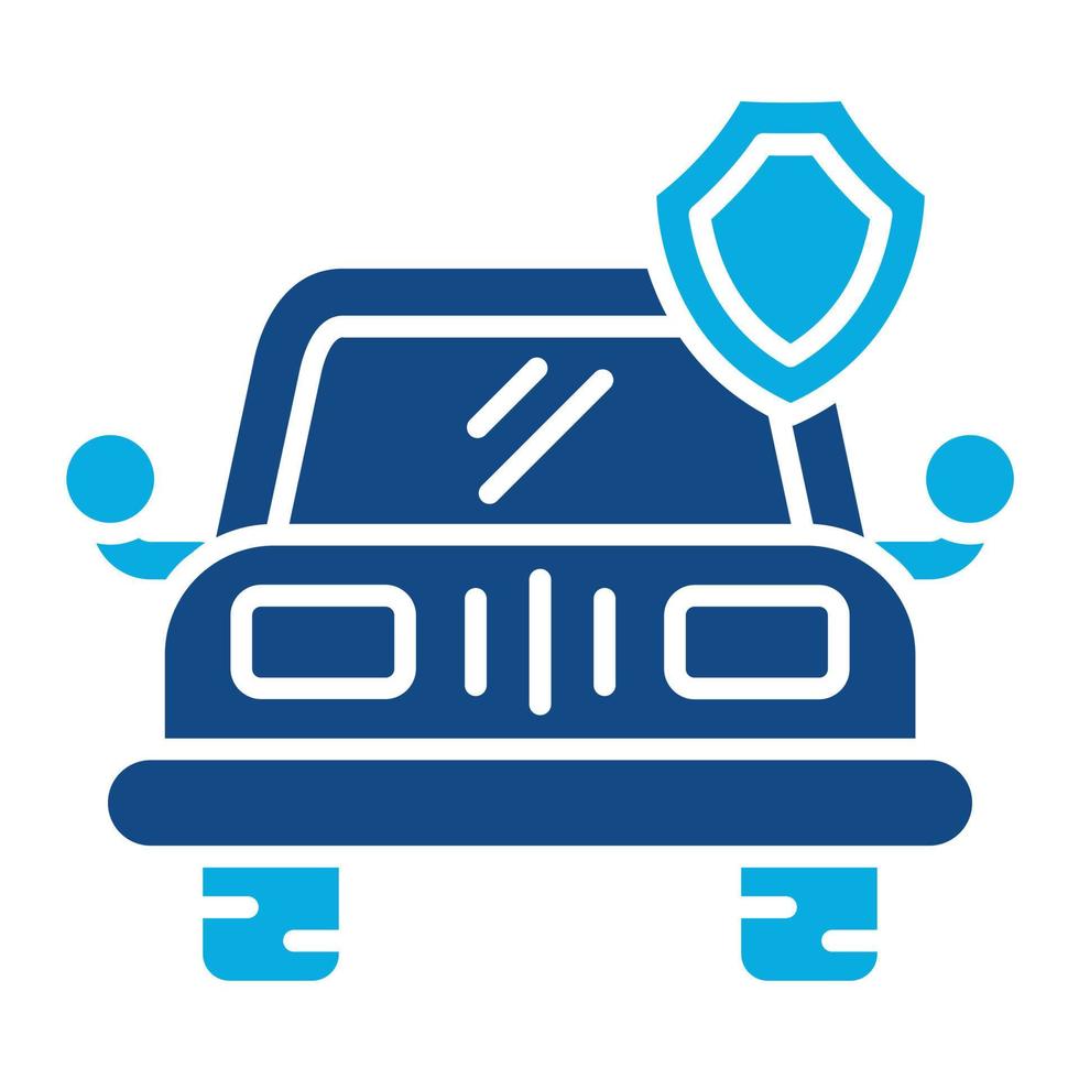 Glass Coating Glyph Two Color Icon vector