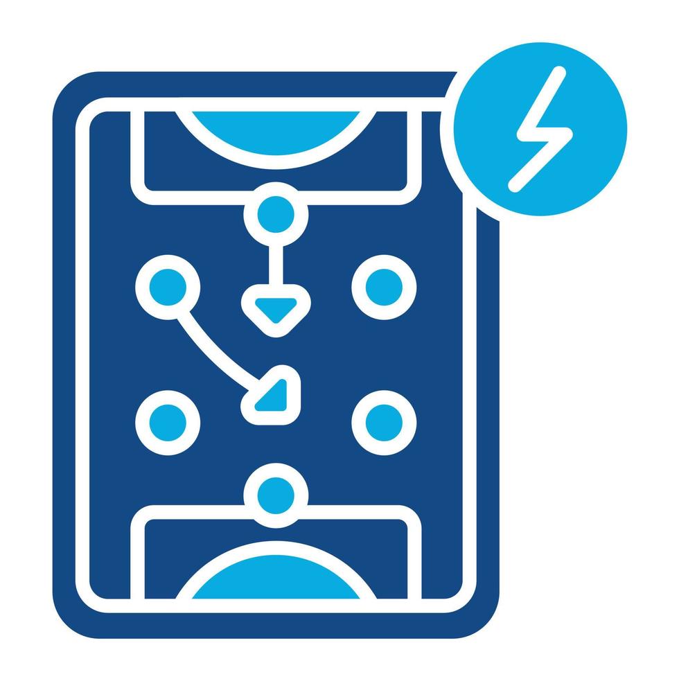 Offensive Strategies Glyph Two Color Icon vector