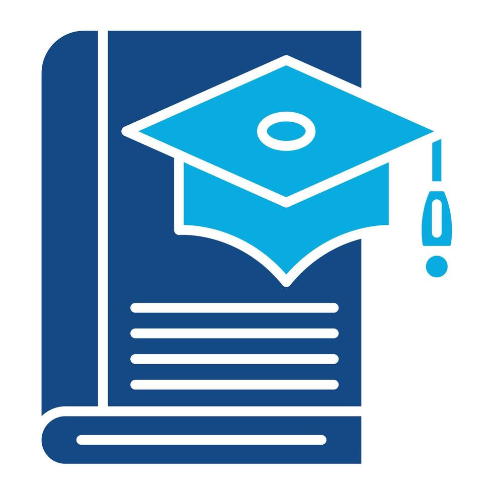 Thesis Glyph Two Color Icon vector