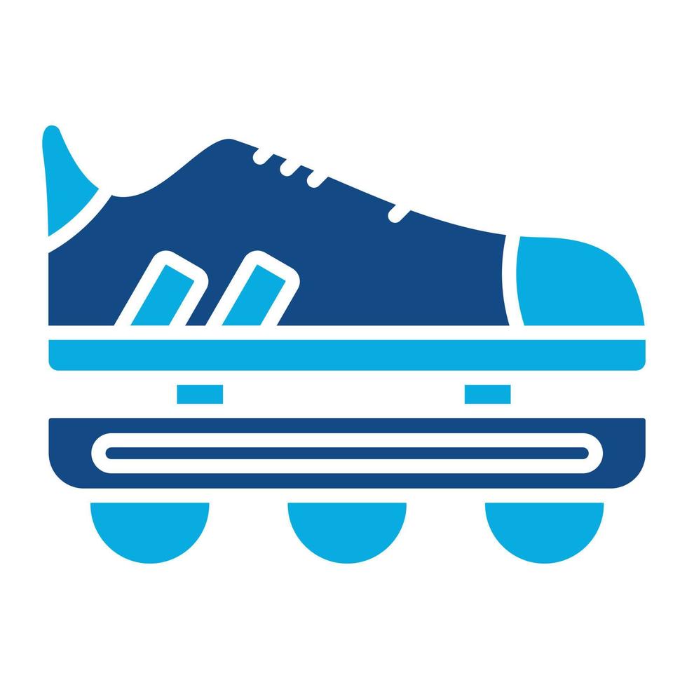Rollerblades Glyph Two Color Icon vector