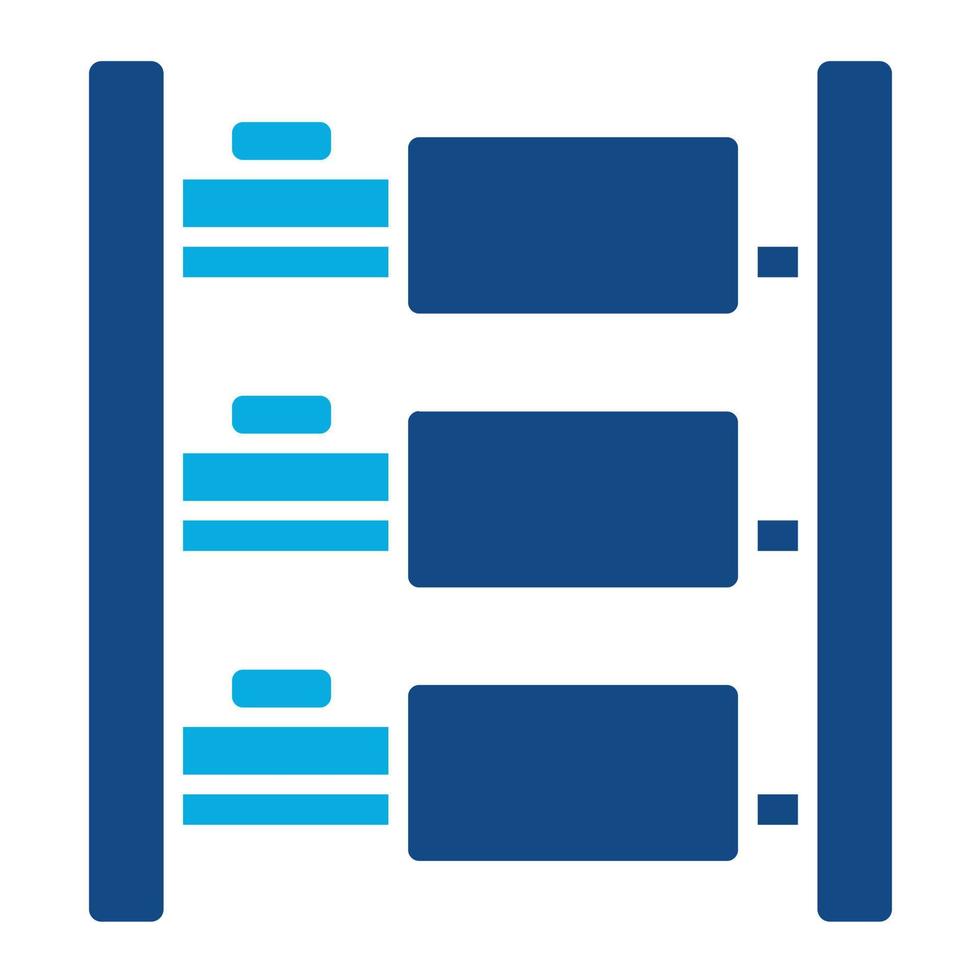 Dorm Glyph Two Color Icon vector