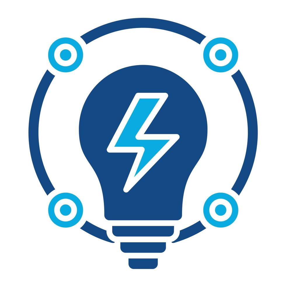 Ambient Creative Glyph Two Color Icon vector
