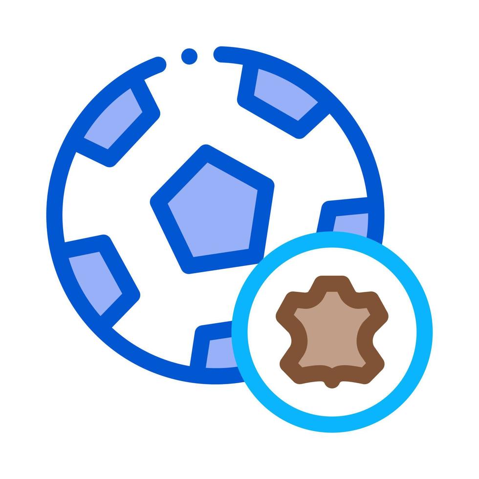 leather soccer ball icon vector outline illustration