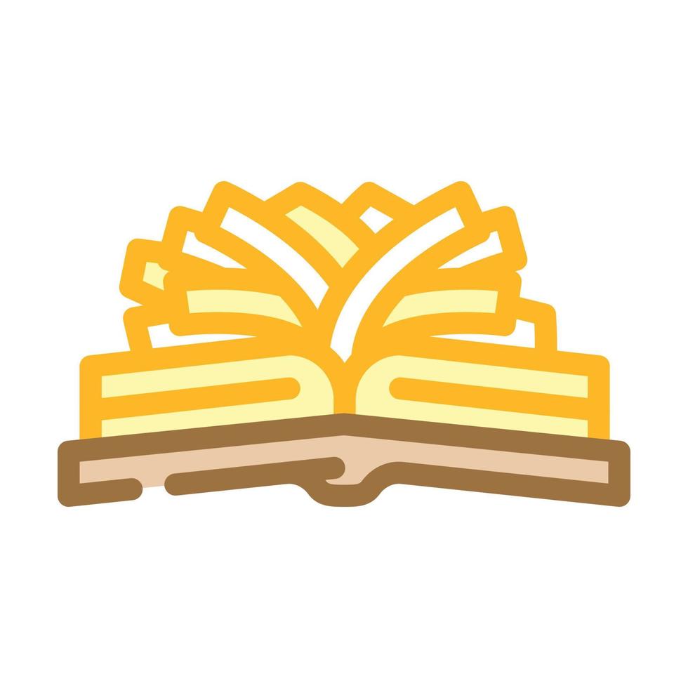 composition from old book color icon vector illustration