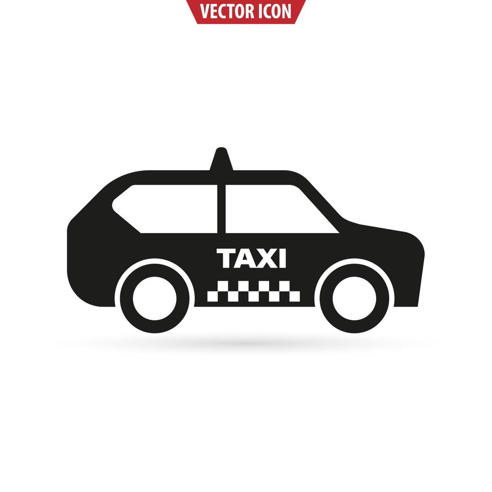 icono de taxi en diseño plano de moda. icono de coche todoterreno. ilustración vectorial aislada vector