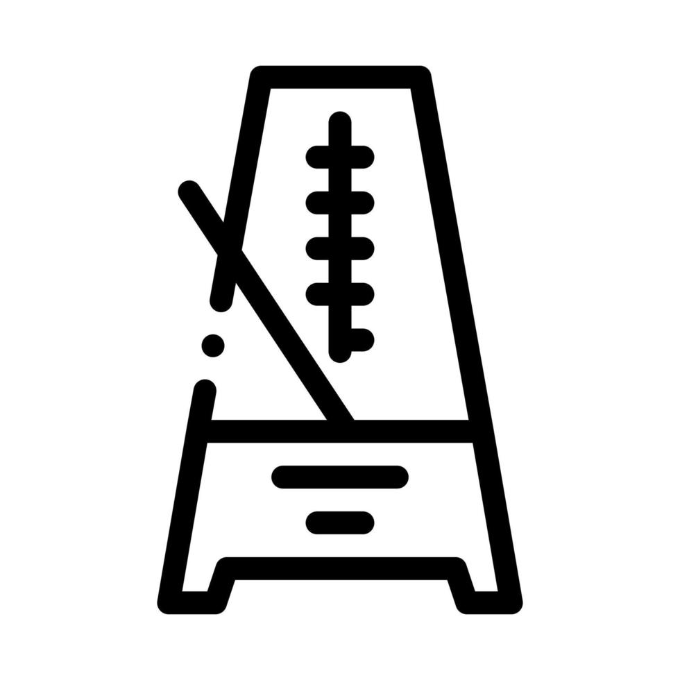 rhythm metronome icon vector outline illustration