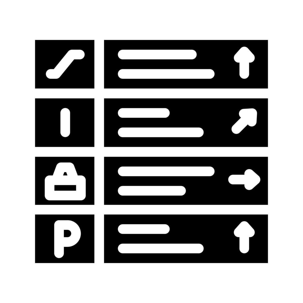 pointer direction glyph icon vector illustration