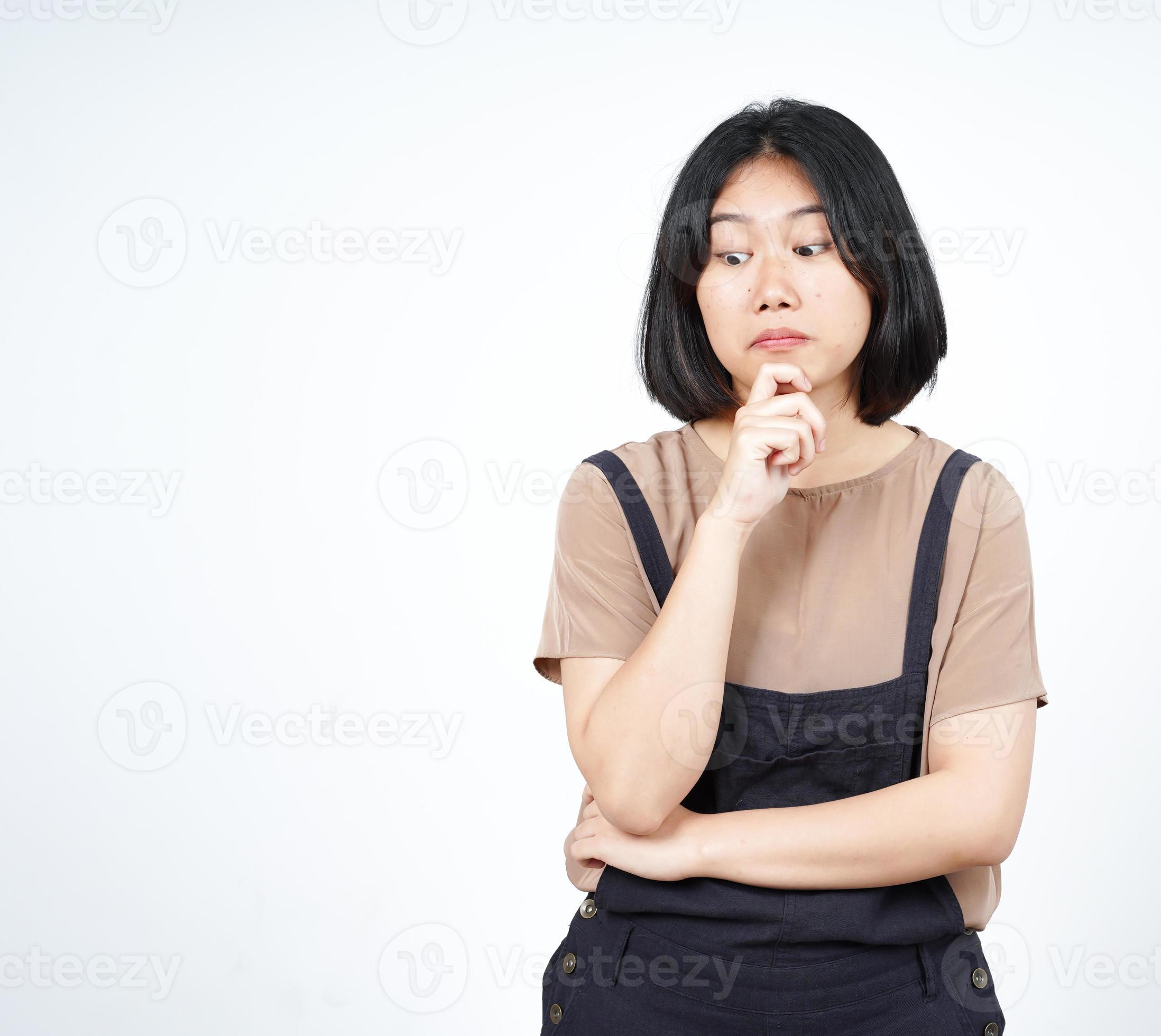 Thinking Emotional Beautiful Woman in Profile Looking Down with Stock Image  - Image of adult, female: 120138289