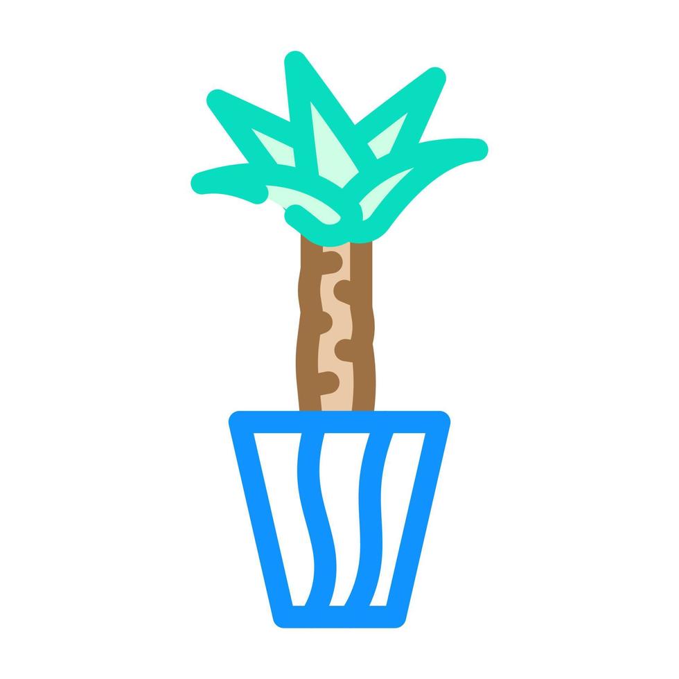yucca-elephantipes color icon vector illustration