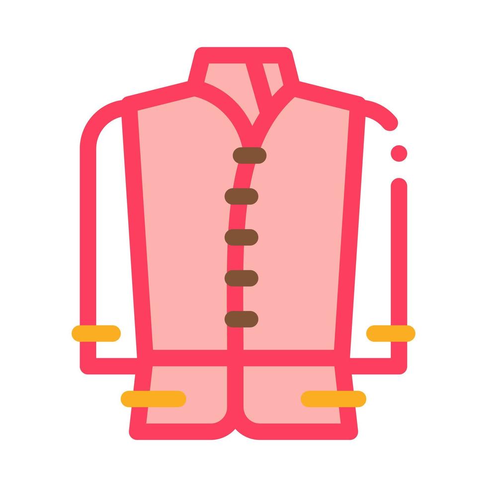 kind of national men costume icon vector outline illustration