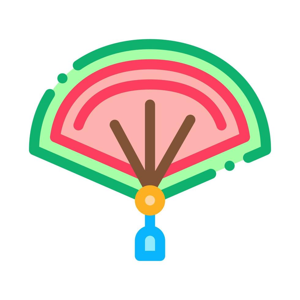 chinese open fan icon vector outline illustration 17545727 Vector Art
