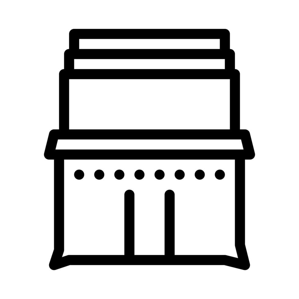 cream cheese in plates icon vector outline illustration