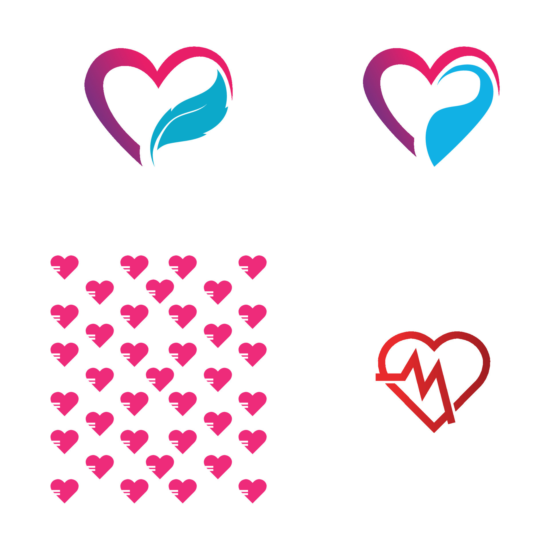 creative heart logo and symbol design vector template 17545833 Vector