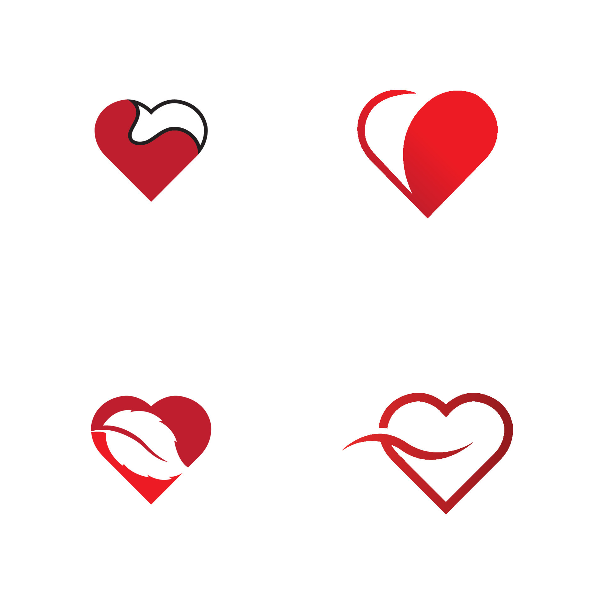 creative heart logo and symbol design vector template 17545844 Vector