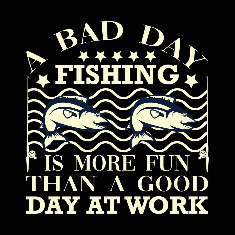 fishing t shirt design vector