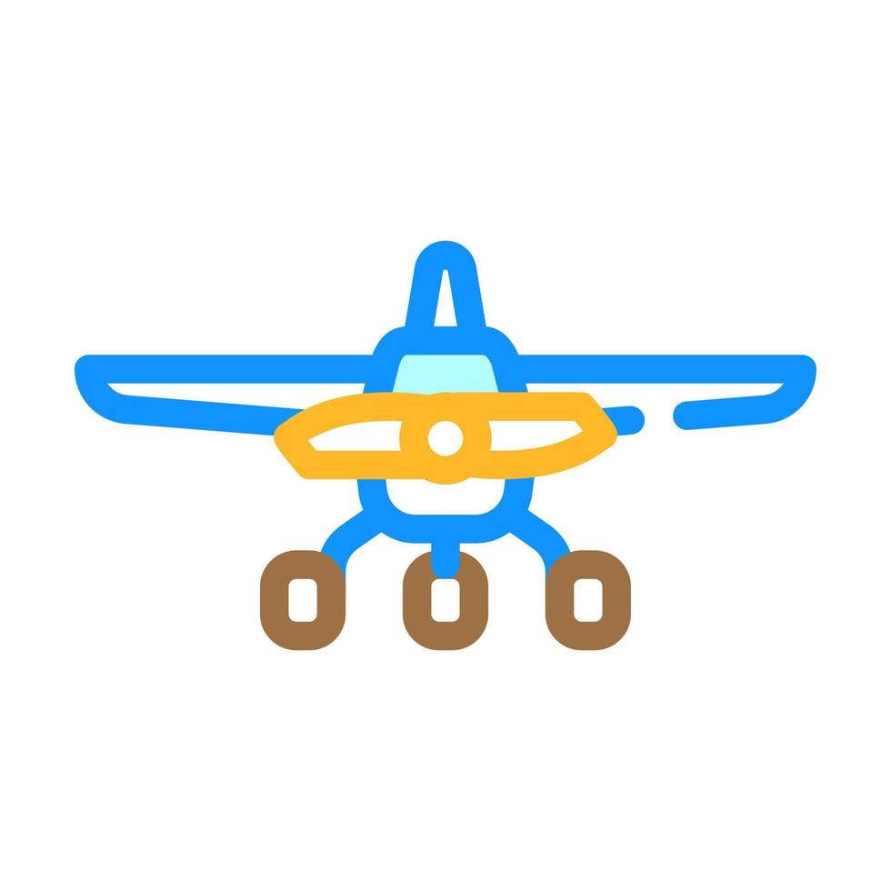 aircraft plane color icon vector illustration