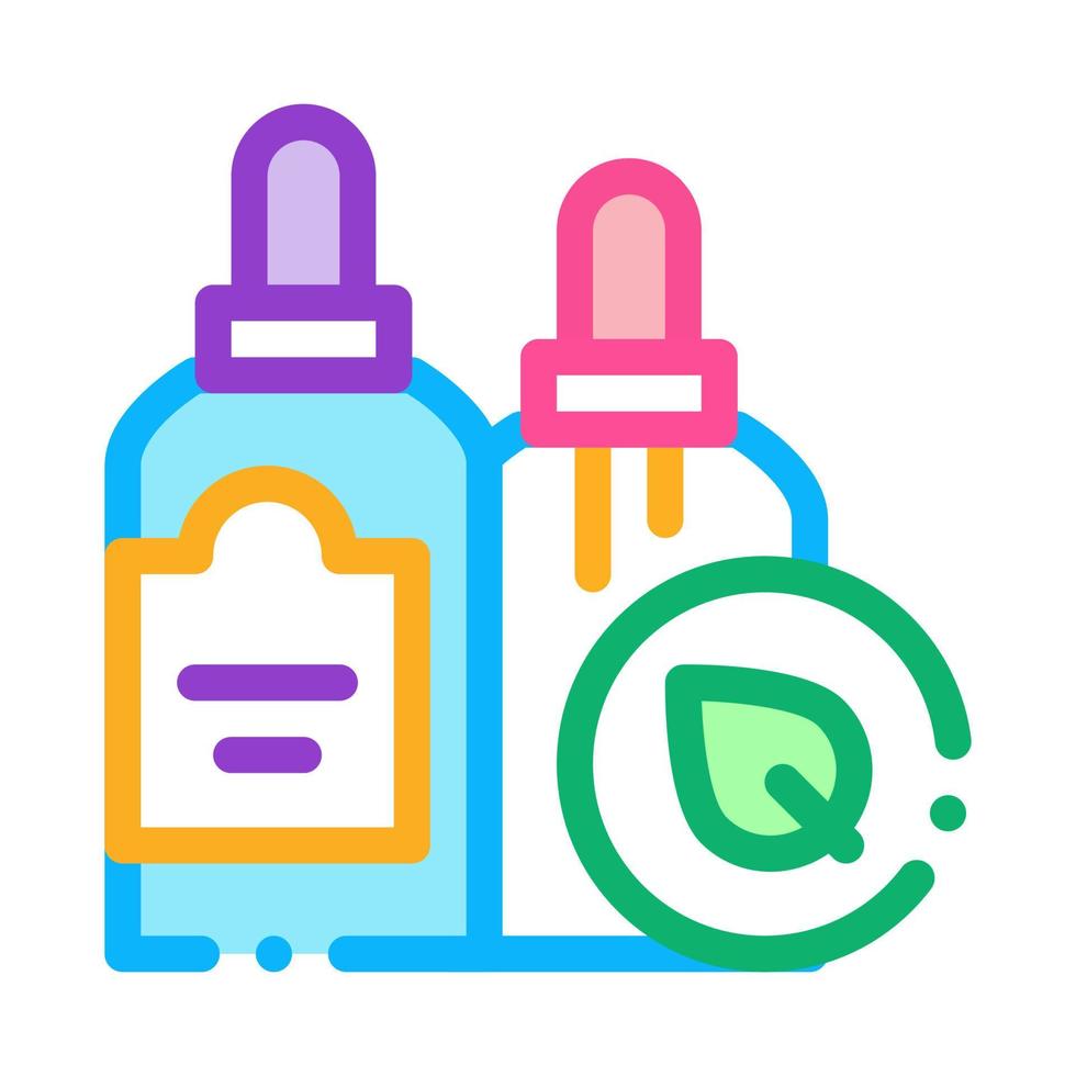 dropper bottles icon vector outline illustration