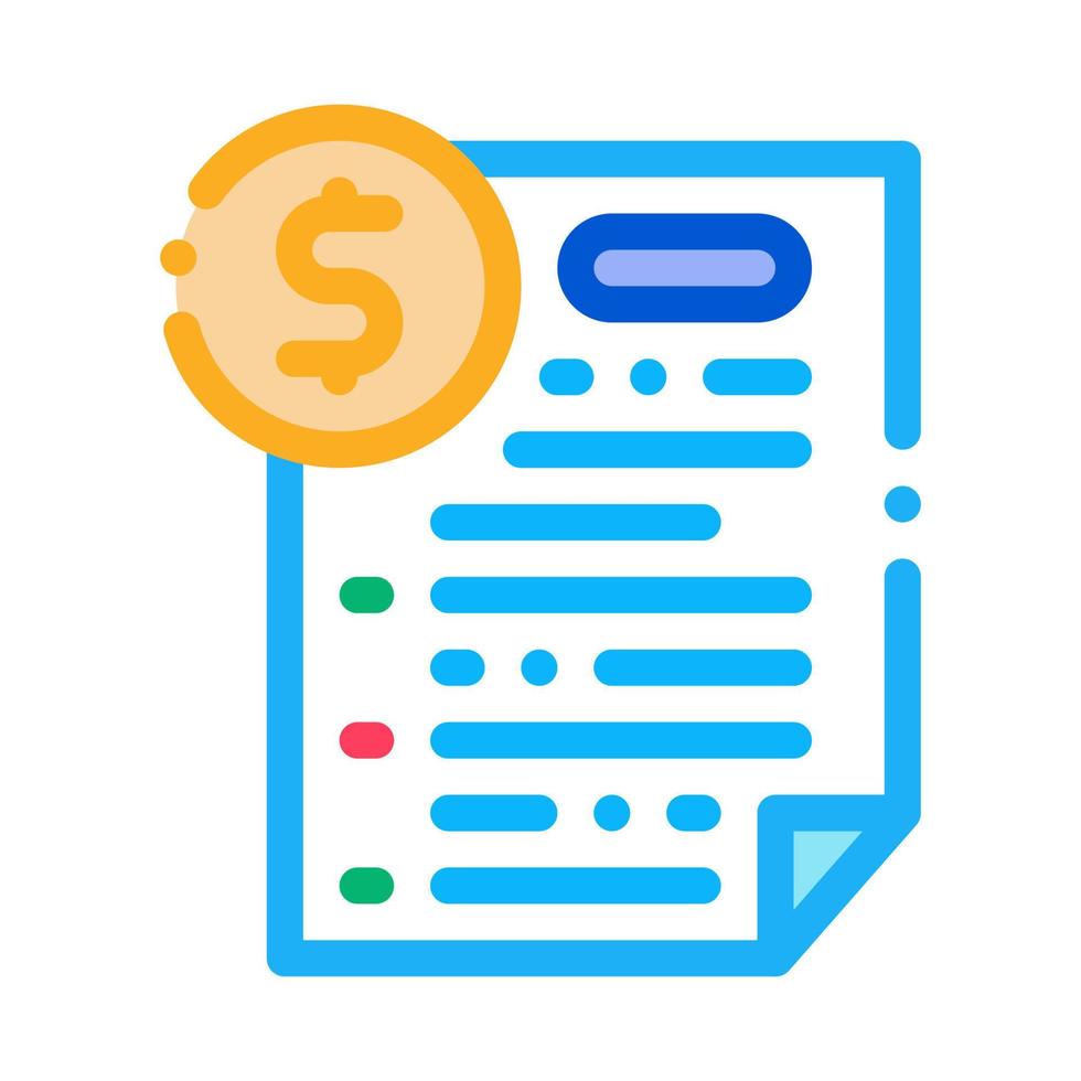 monetary agreement icon vector outline illustration