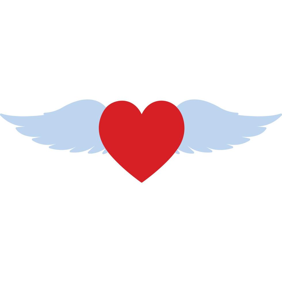 Flying Heart Which can easily edit or modify vector