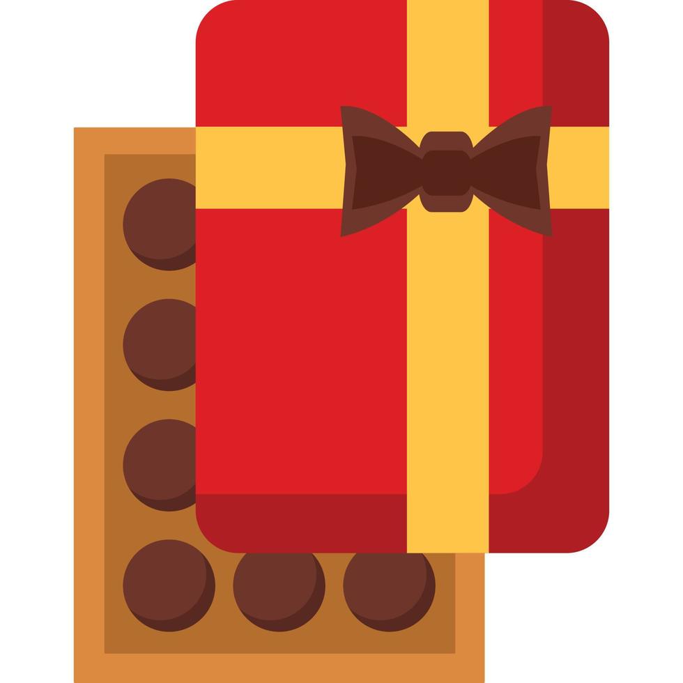 Chocolate Icon in Colored Outline Style vector