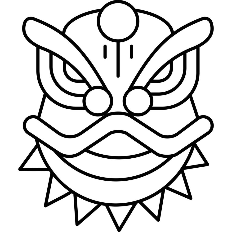 barongsai que puede editar o modificar fácilmente vector