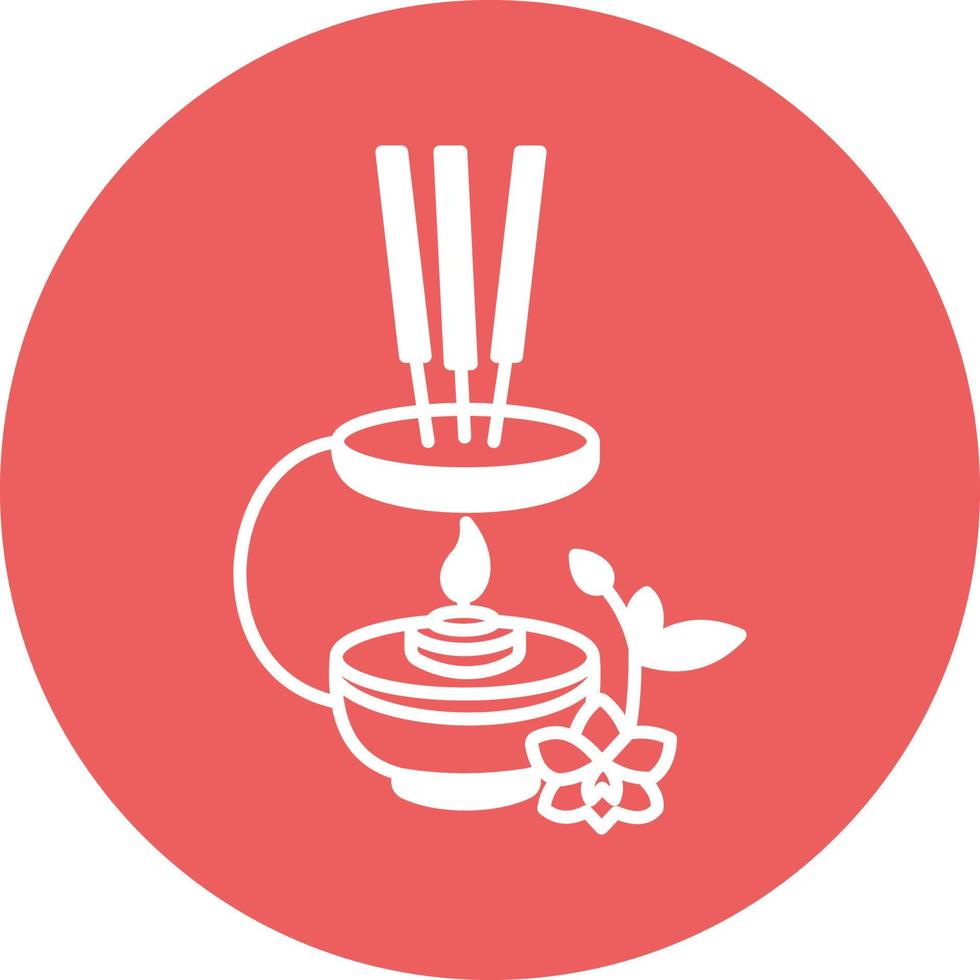 Holding Incense Which can easily edit or modify vector