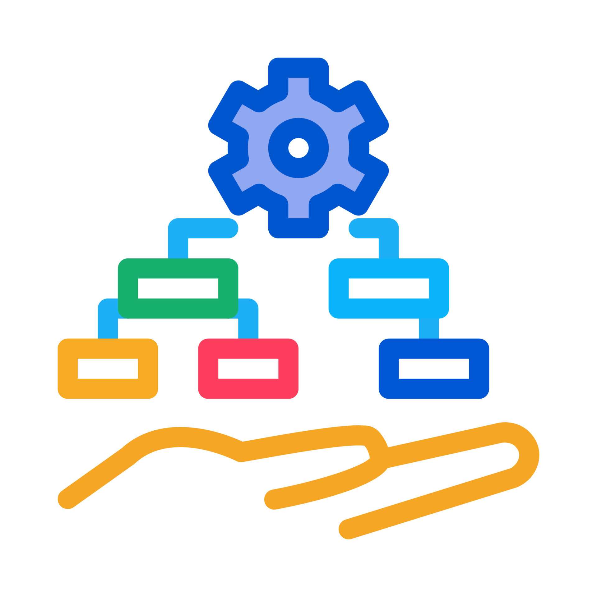 settings algorithm icon vector outline illustration 17546452 Vector Art ...
