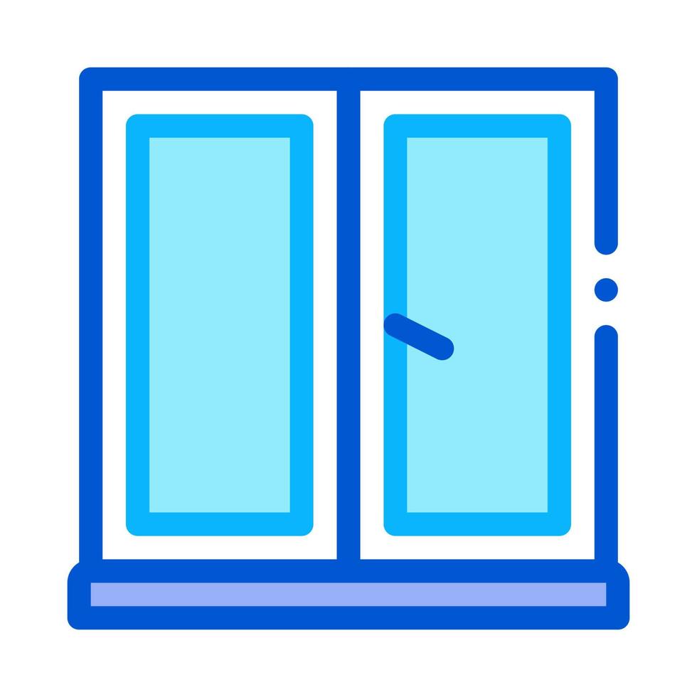 two-half window icon vector outline illustration