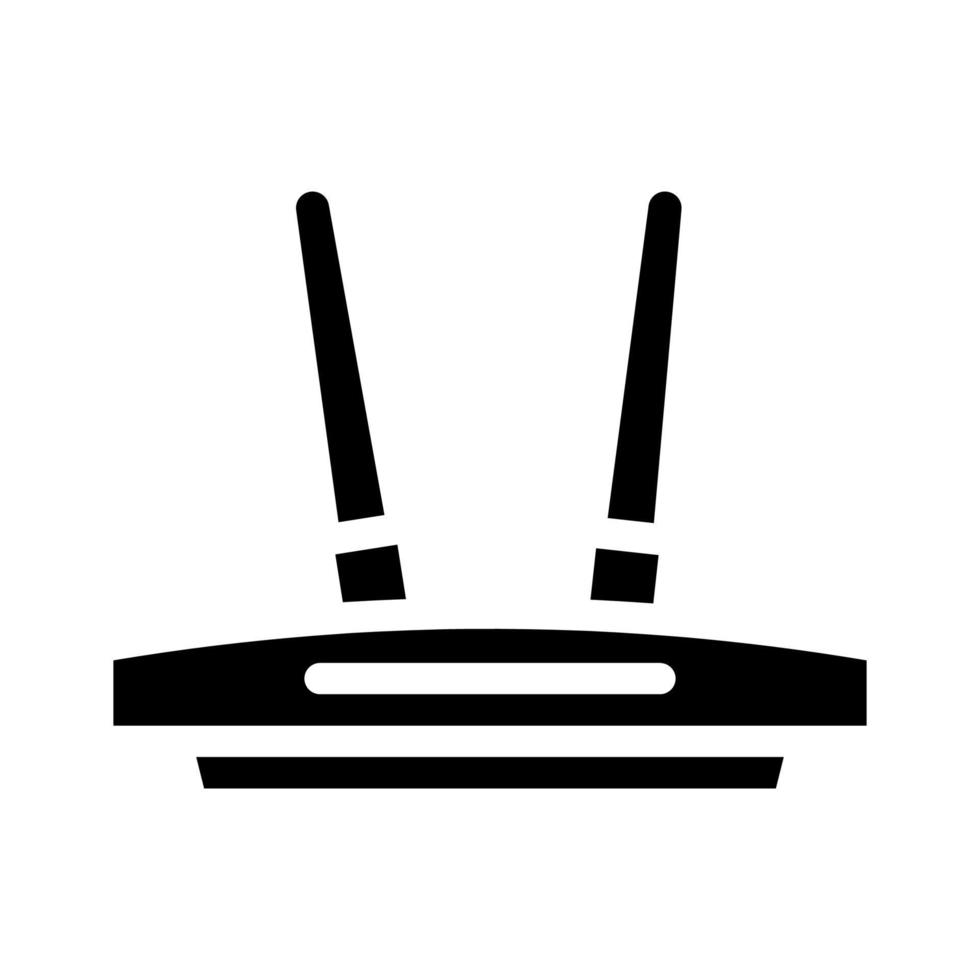 wi-fi router glyph icon vector illustration