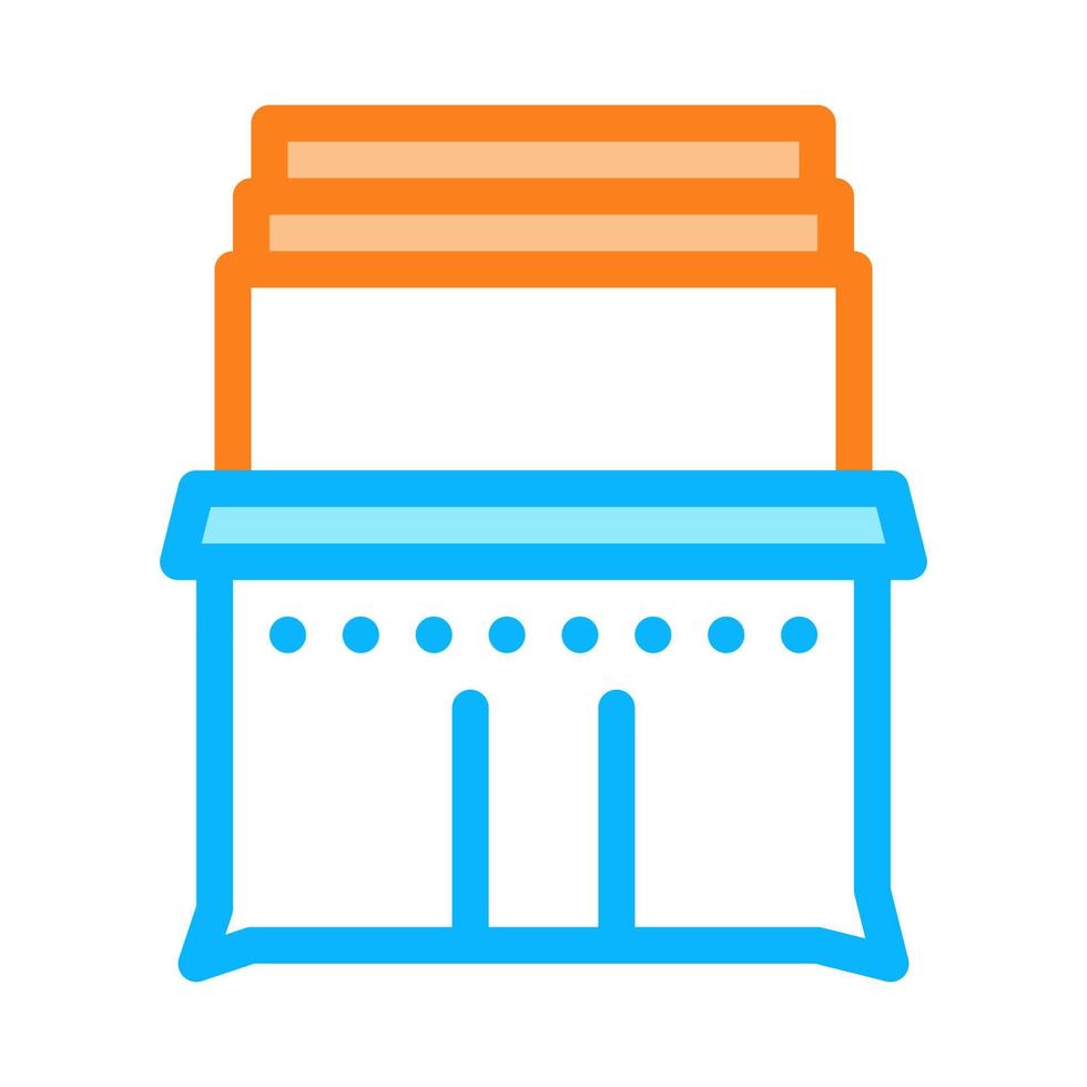 cream cheese in plates icon vector outline illustration