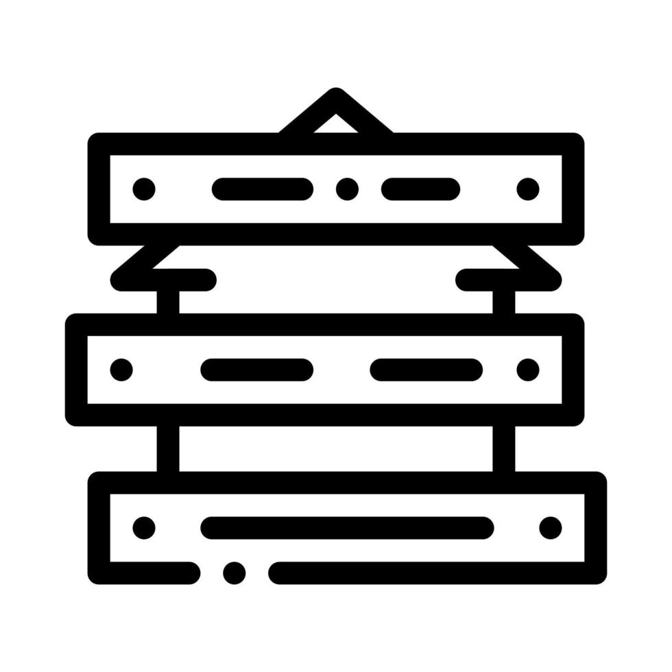 territory of house impassable for people icon vector outline illustration