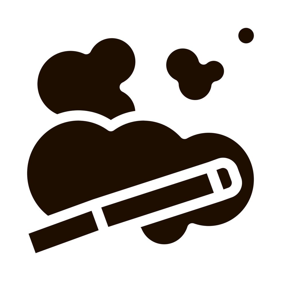 Cigarette And Smoke Steam Vector Icon