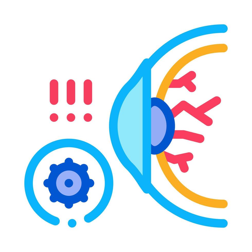 visual impairment icon vector outline illustration