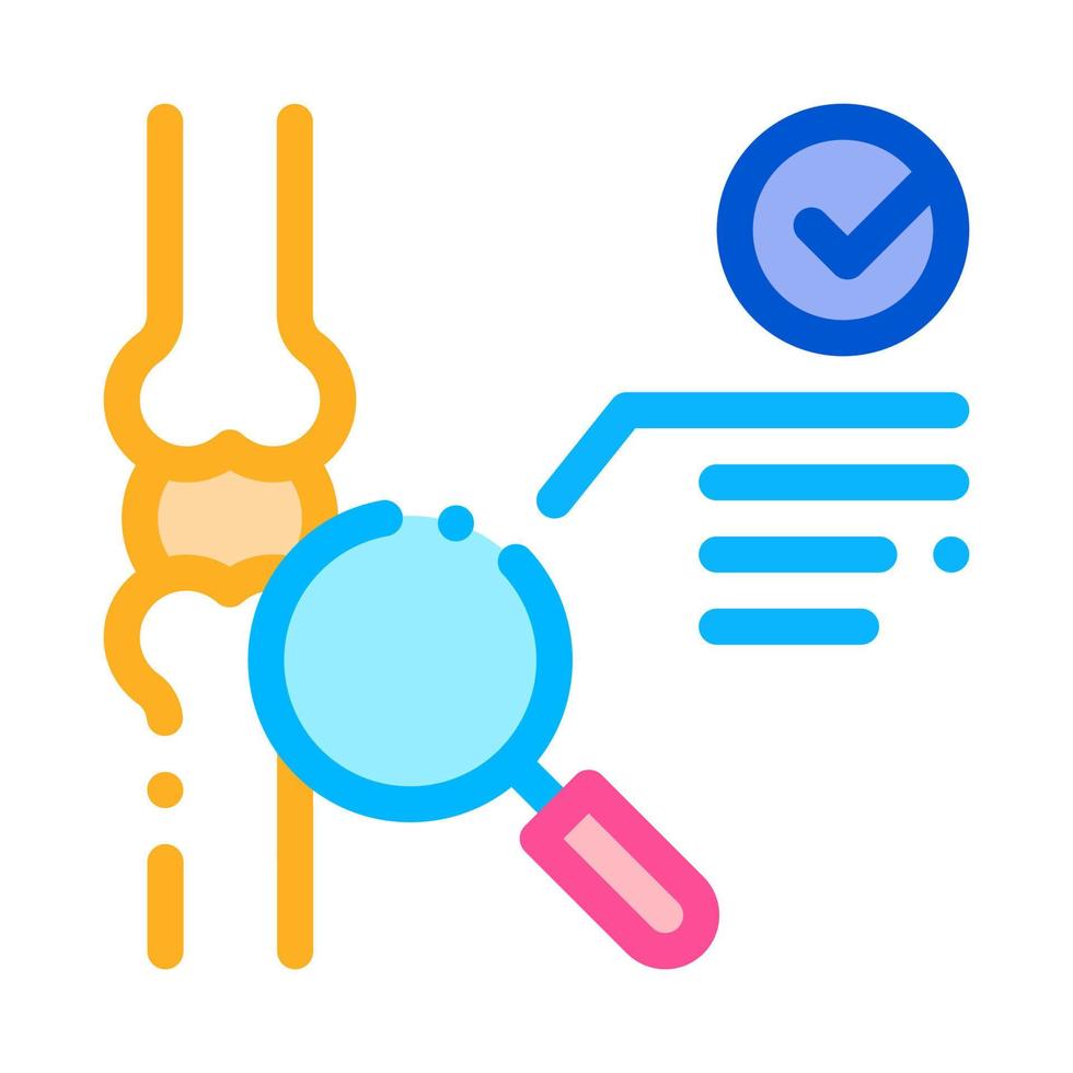 bone joint test icon vector outline illustration