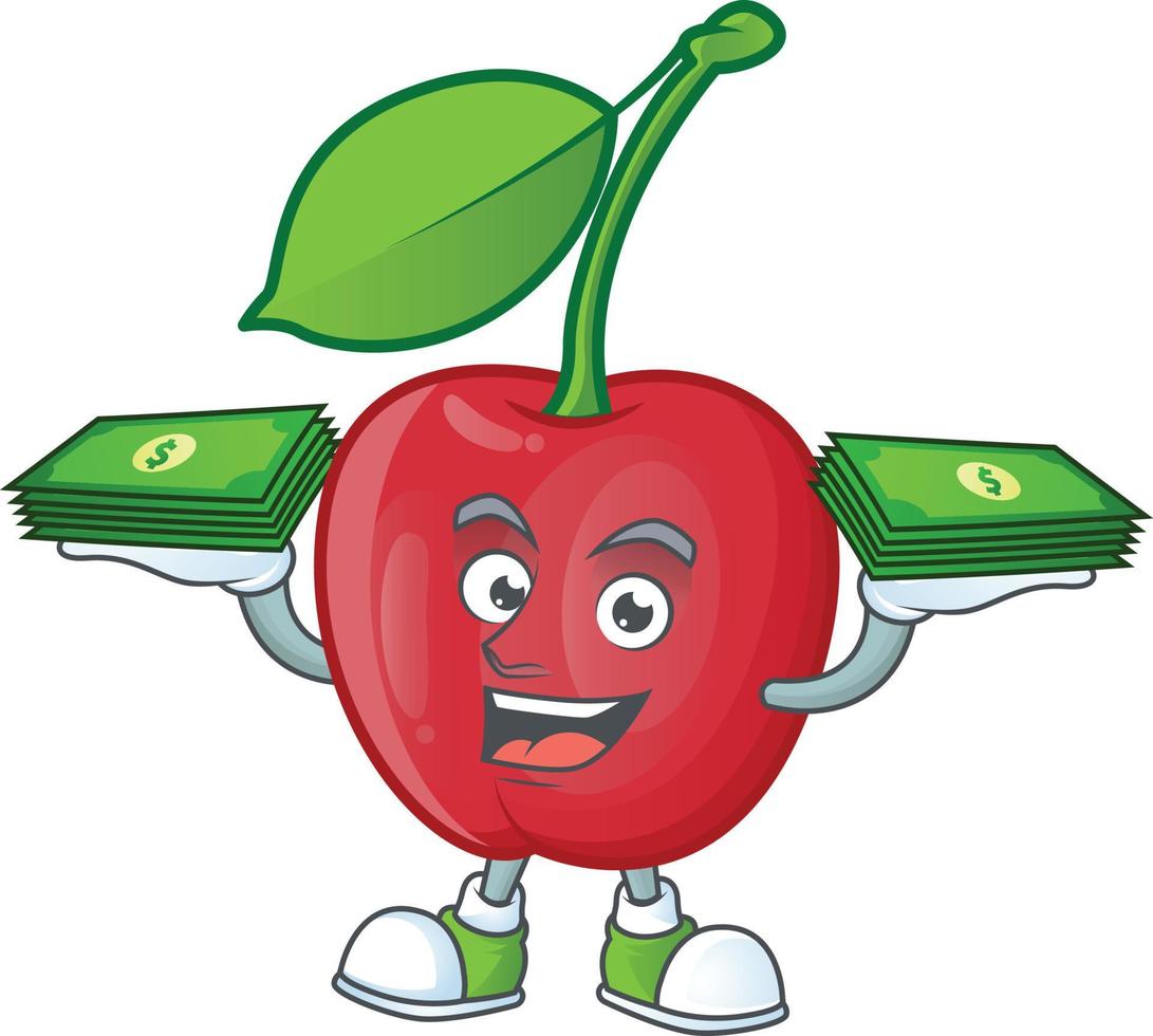 vector de fruta de cerezas bing