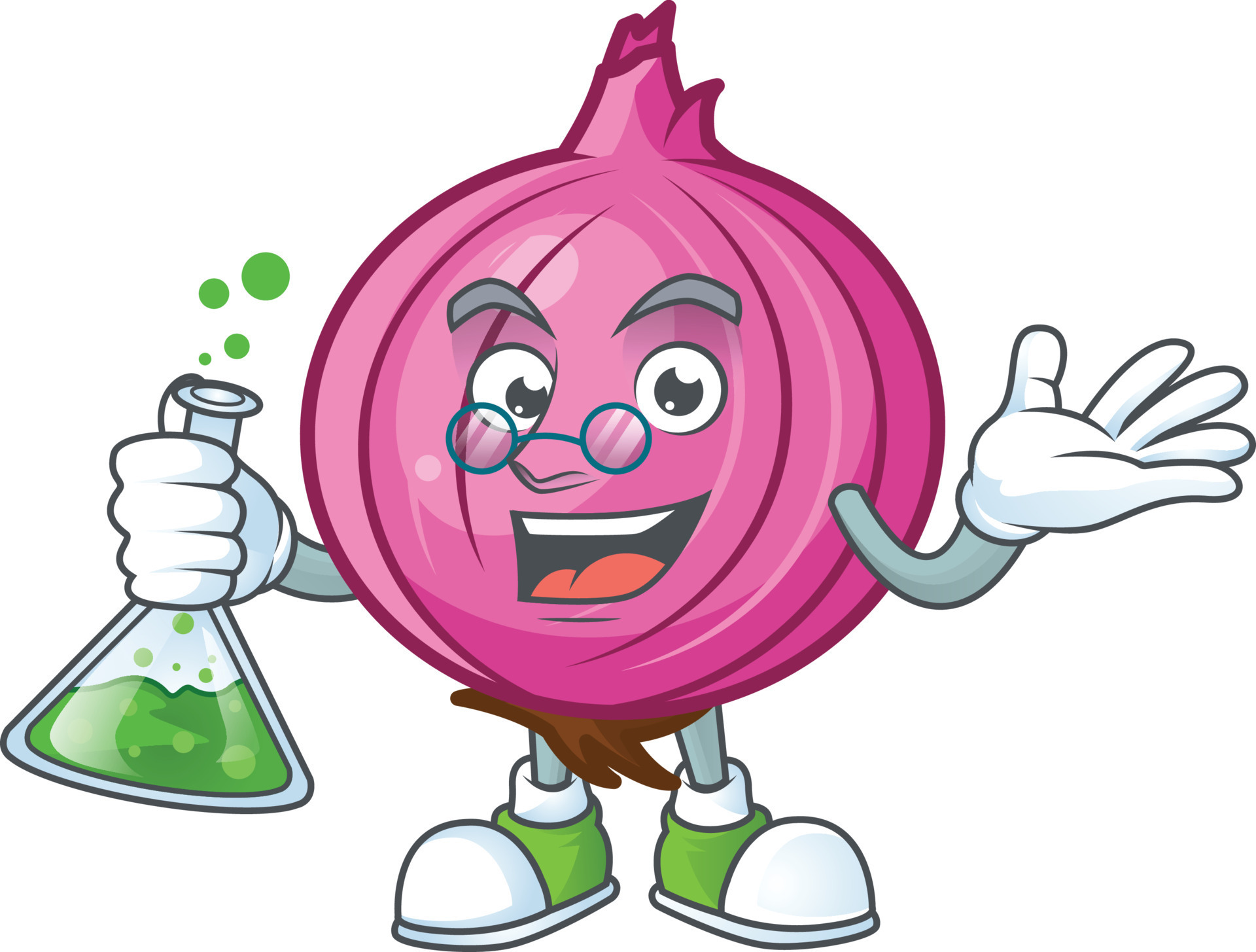 Red Onion Vector 17547798 Vector Art at Vecteezy