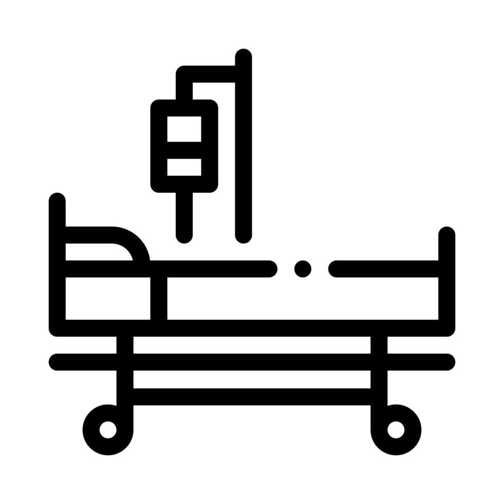 ilustración de contorno de vector de icono de silla de ruedas móvil médica