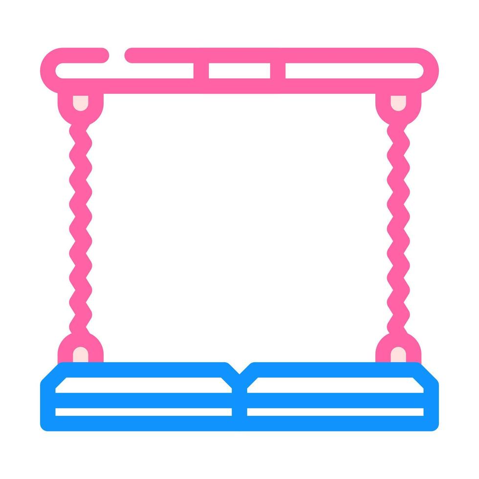 expander gym exercising tool color icon vector illustration