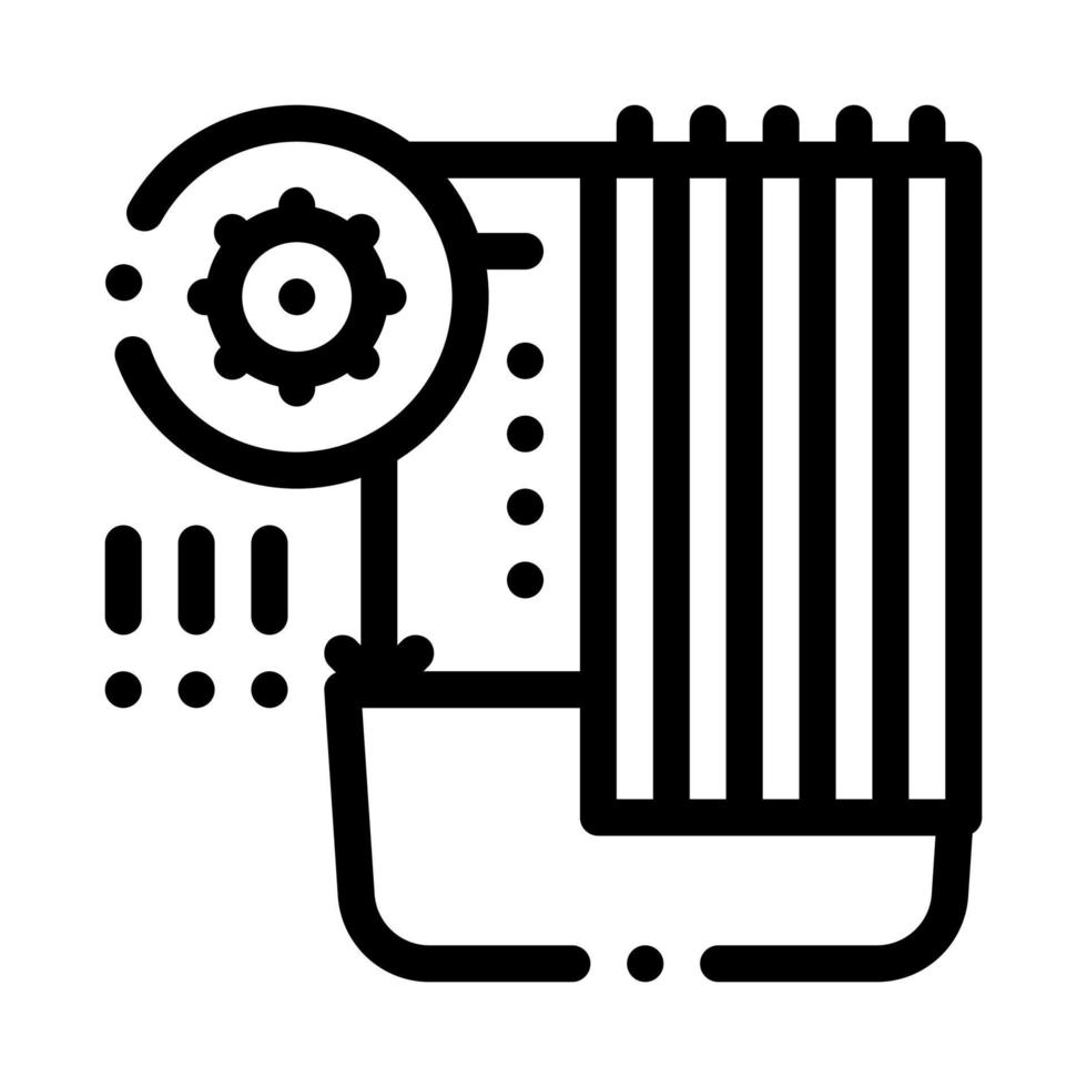 detection of sanitary problems in bathroom icon vector outline illustration