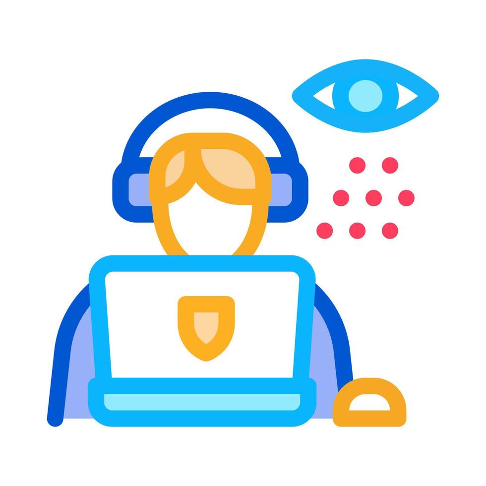 lawyer and policeman icon vector outline illustration