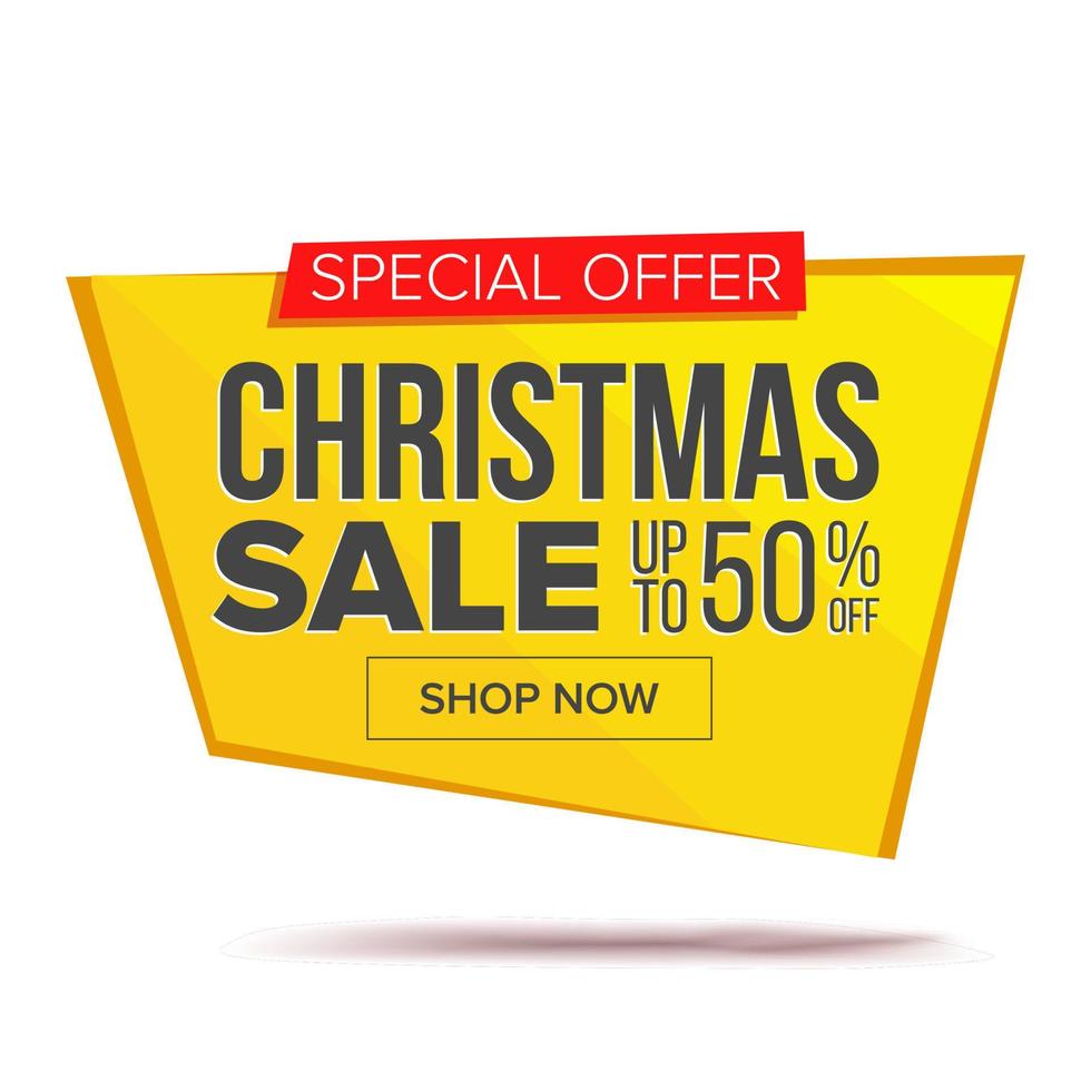 Big Christmas Sale Banner Vector. Advertising Poster. Isolated Illustration vector