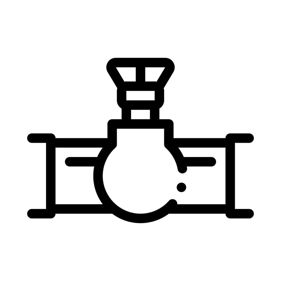 ilustración de contorno de vector de icono de dispositivo de gas