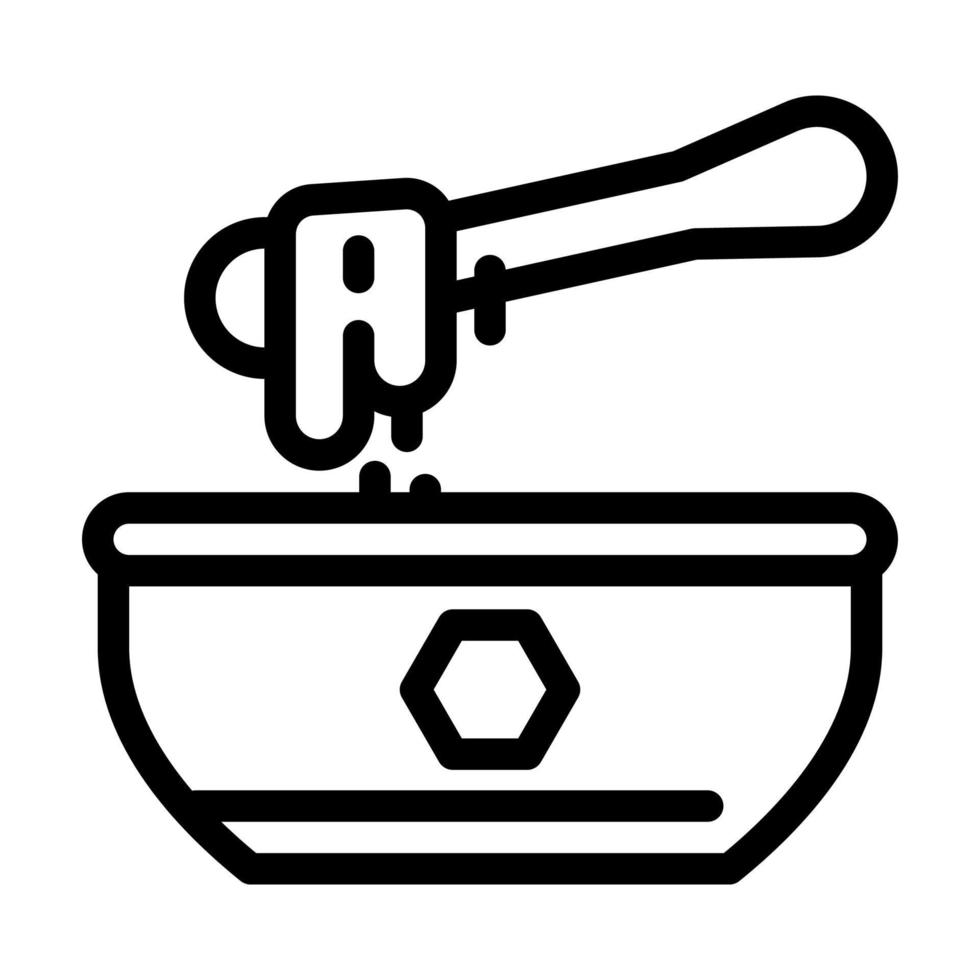 wax for depilation line icon vector illustration