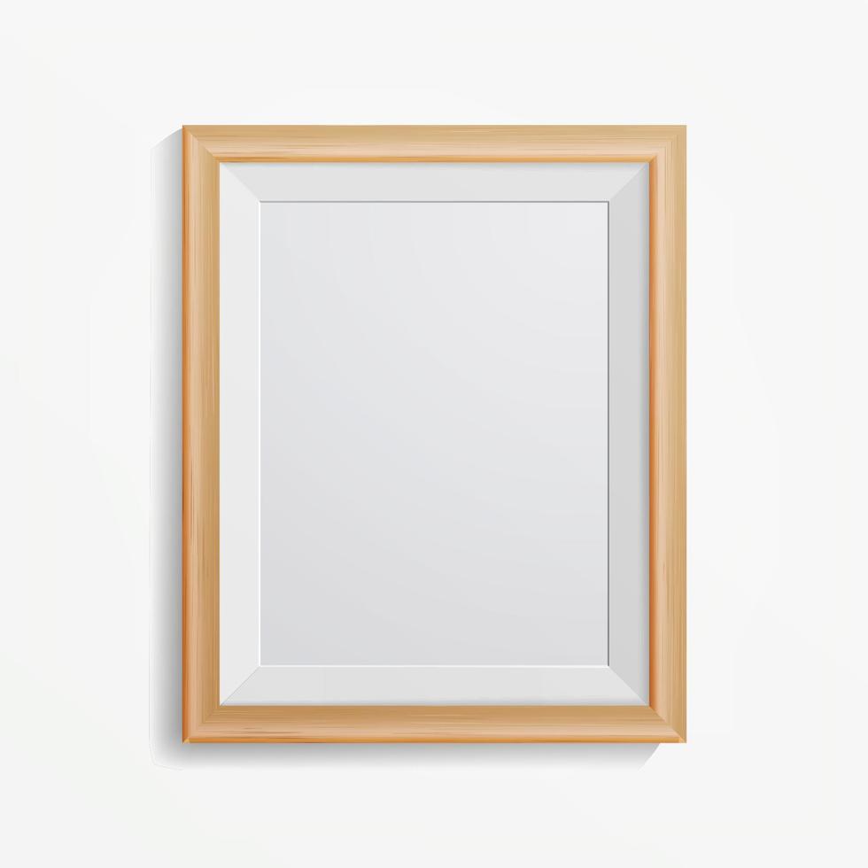 Realistic Photo Frame Vector. With Soft Shadow. Good For Your Presentations. vector