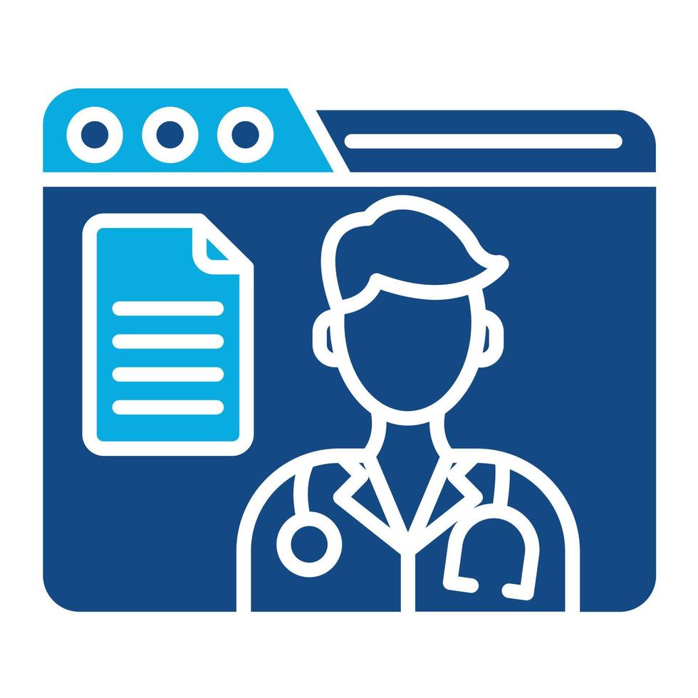 Documentation Portal Glyph Two Color Icon vector
